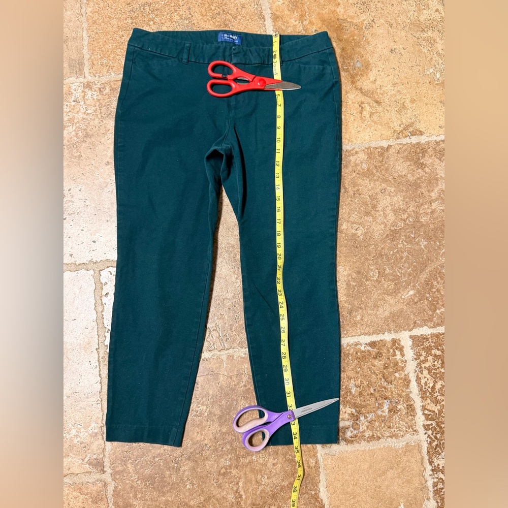 Old Navy Pixie Winter Spruce Women’s Size 14 Mid-Rise Pants - Picture 5 of 11